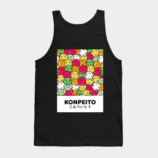 Kawaii Japanese candy Konpeito pattern design Tank Top by MariOyama